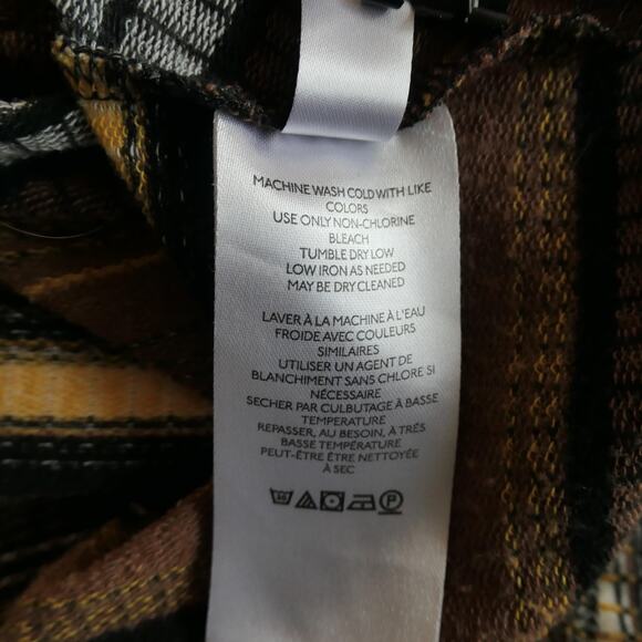 Maeve Anthropologie Dress Womens Medium Brown Striped Maxi Long Sleeve Boho - Picture 11 of 13